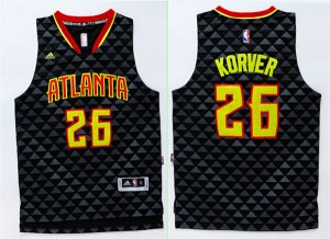 Maillot De Basket Eastern Atlanta Hawks Kyle Korver 26 Tissus Sportif Fans Edition Noir